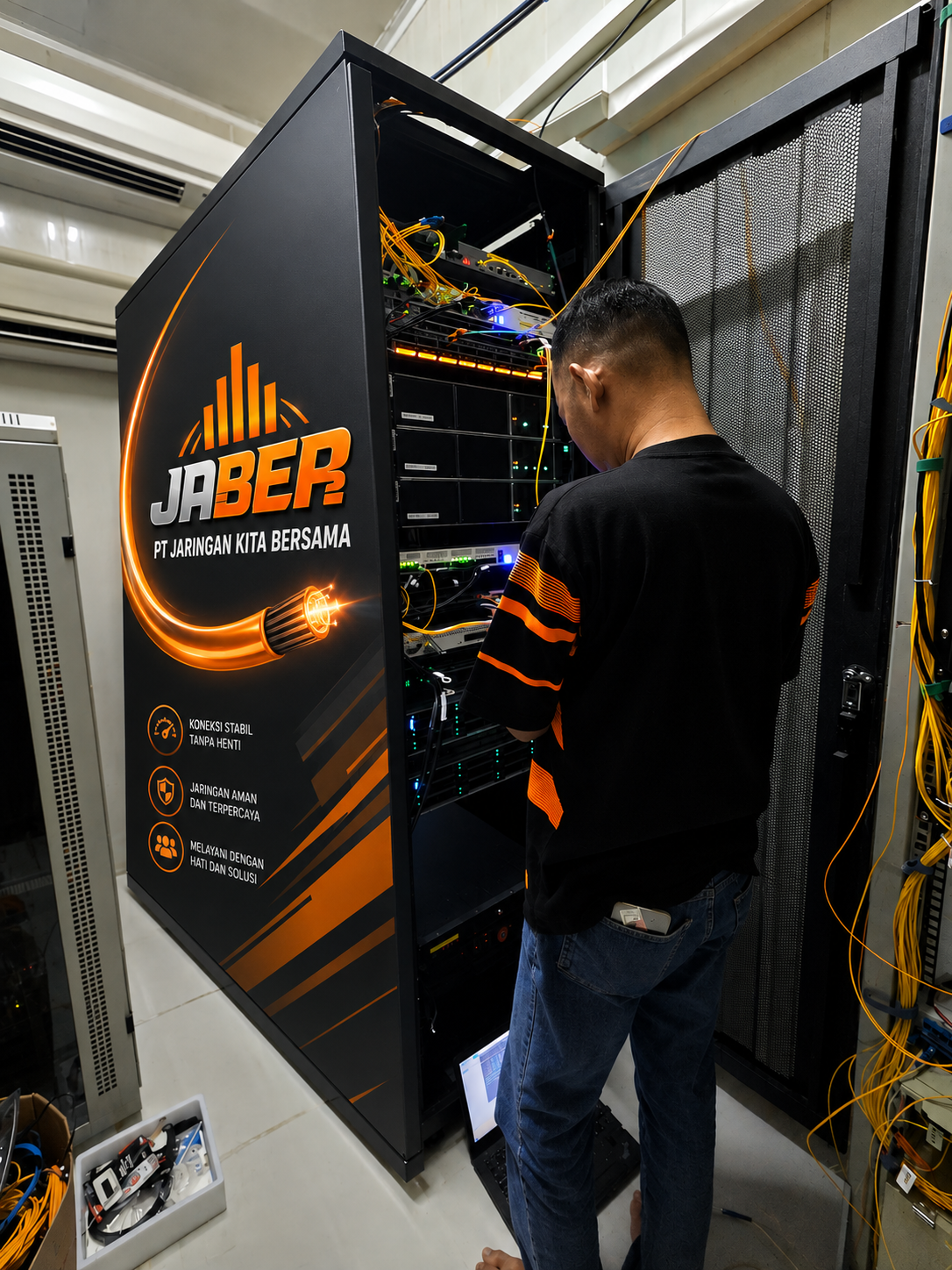JABER.NET Server Room - PT Jaringan Kita Bersama